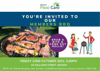 Members BBQ invite October